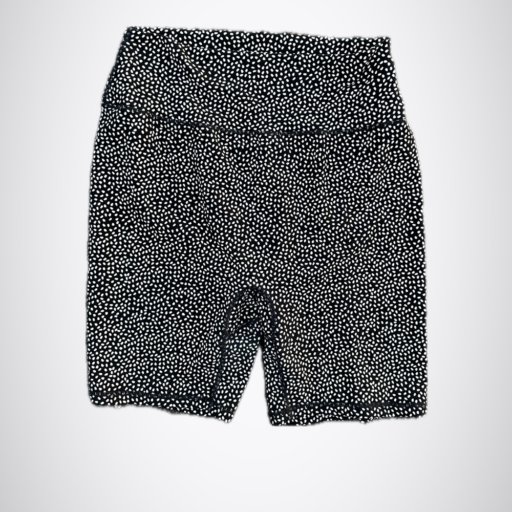 Black and White Polka Dot Buff Bunny Women's biker Shorts